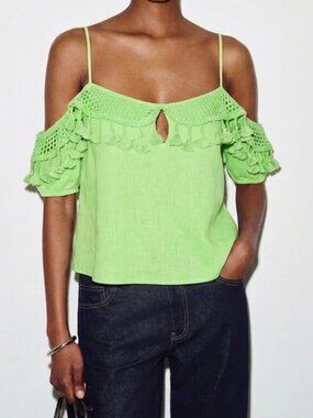 NWT River Island Fringe Detail Top